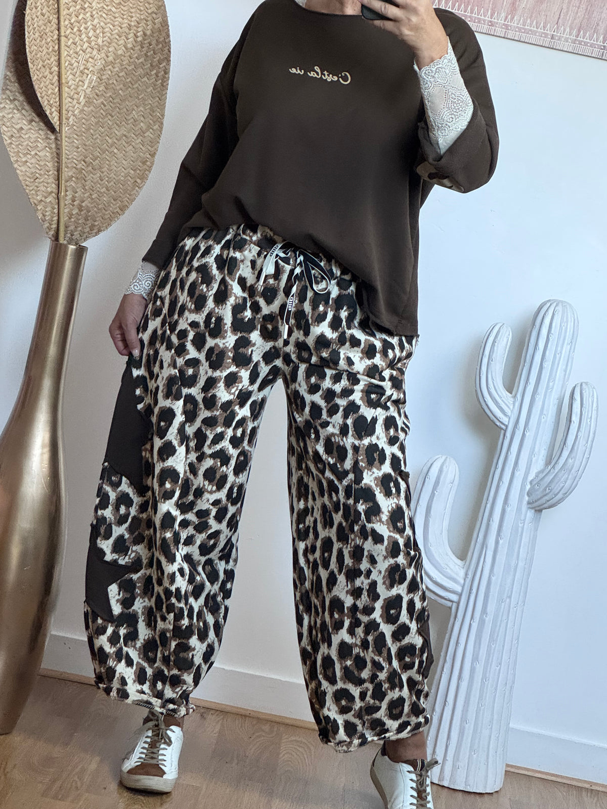 Pantalon jog Wild Star Leo crème