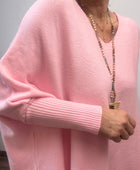 Pull oversize copine rose TU 40/54