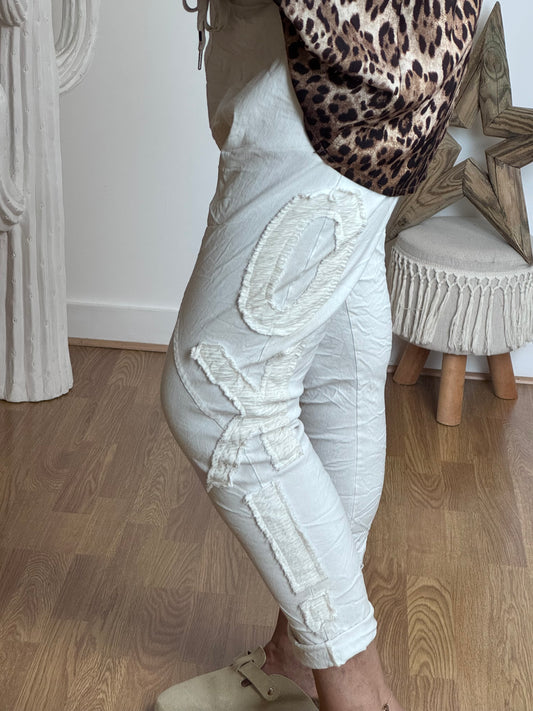 Pantalon saroual beige OK!