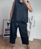 Pantalon Alan noir fines rayures TU 38/48