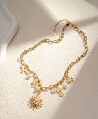 Collier Multi-Breloques Soleil Éclatant Bohème & Lumineux