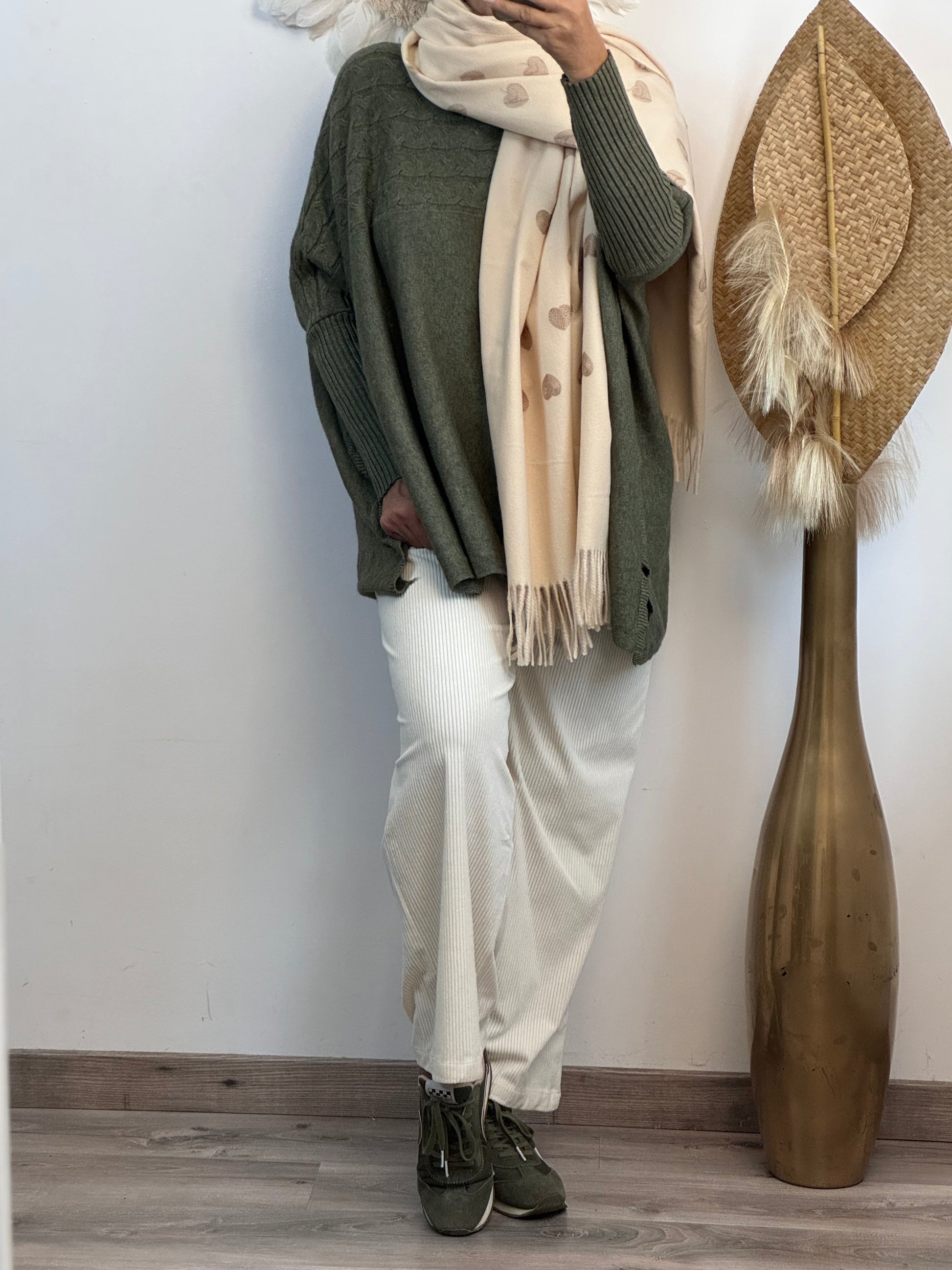 Pantalon crème cocooning
