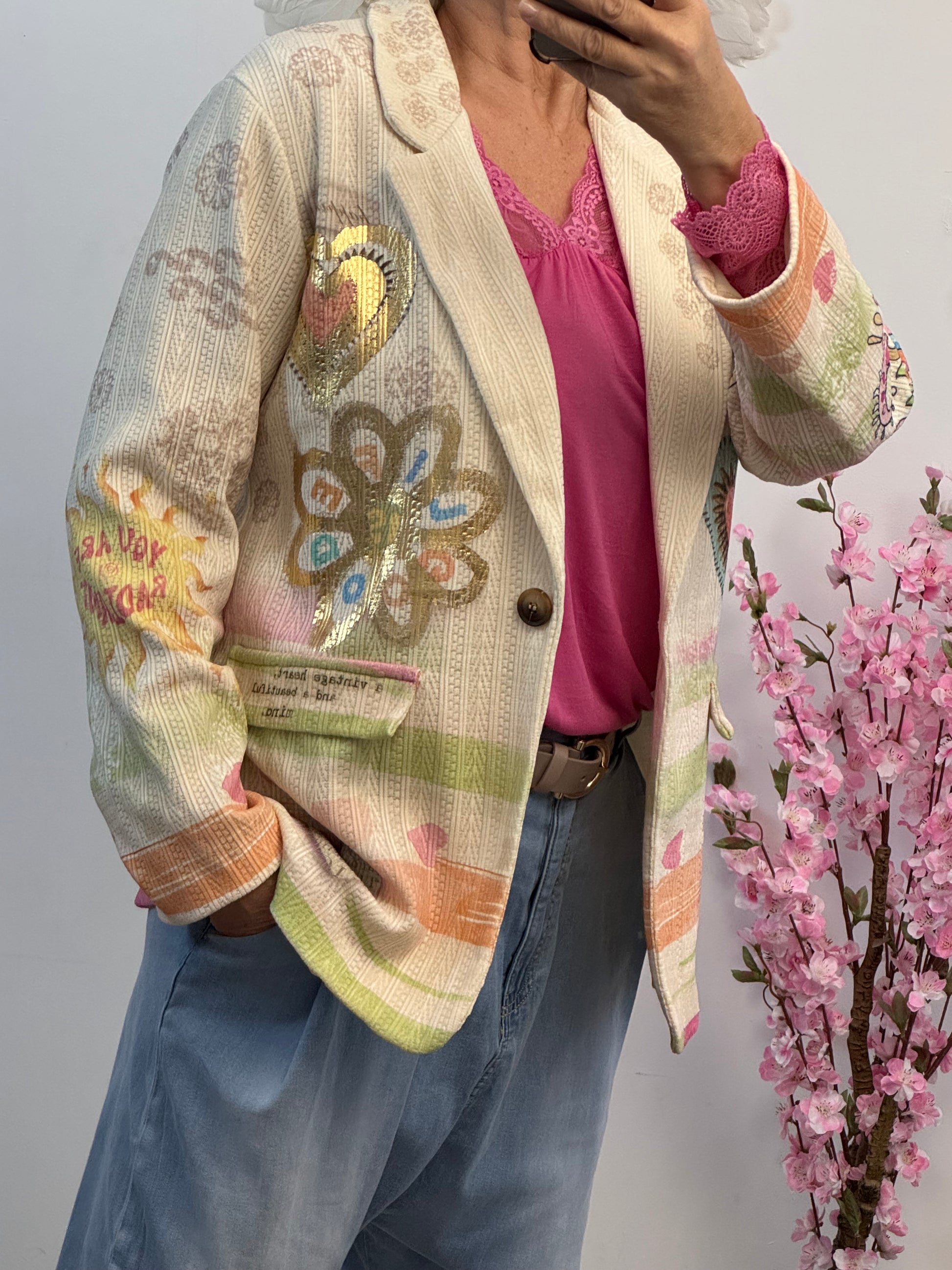 Veste blazer love et œil