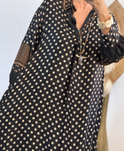 Robe noire pois