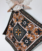 Top foulard kaki
