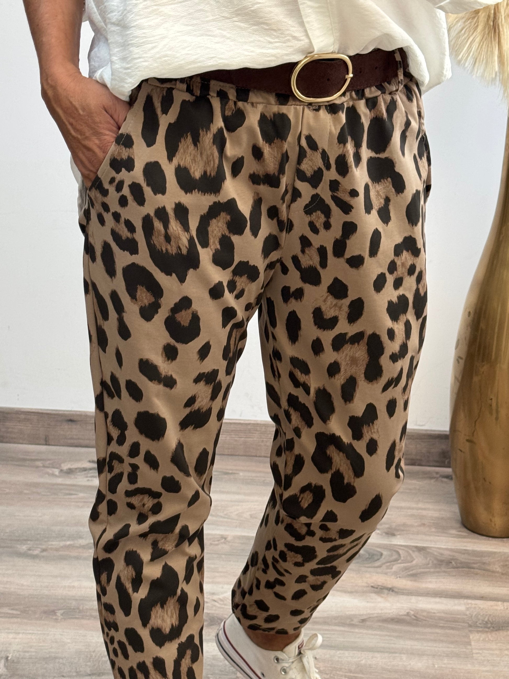 Pantalon Léo taupe