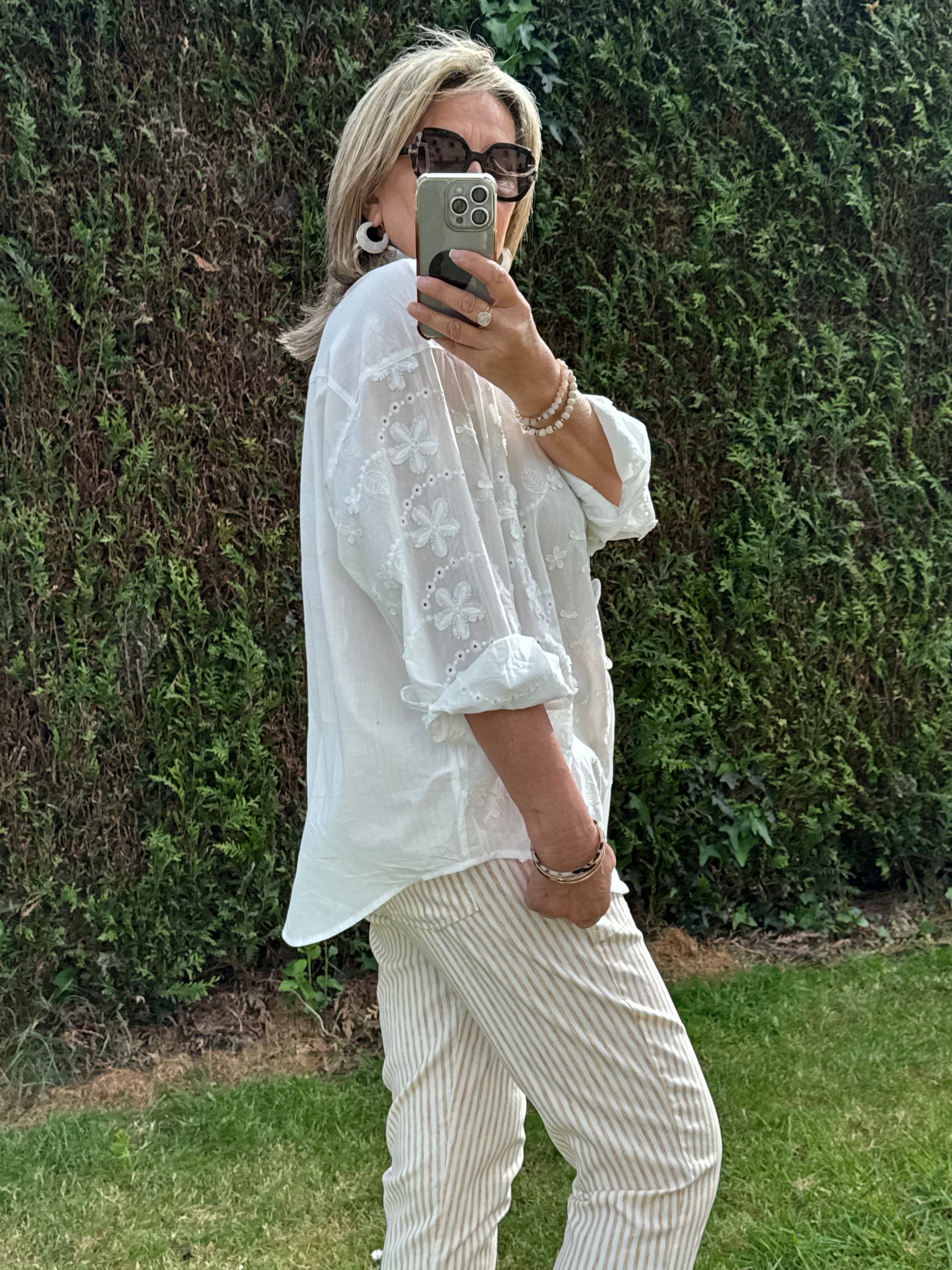 Chemise Nina broderie blanche