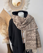 Écharpe cashmere amour