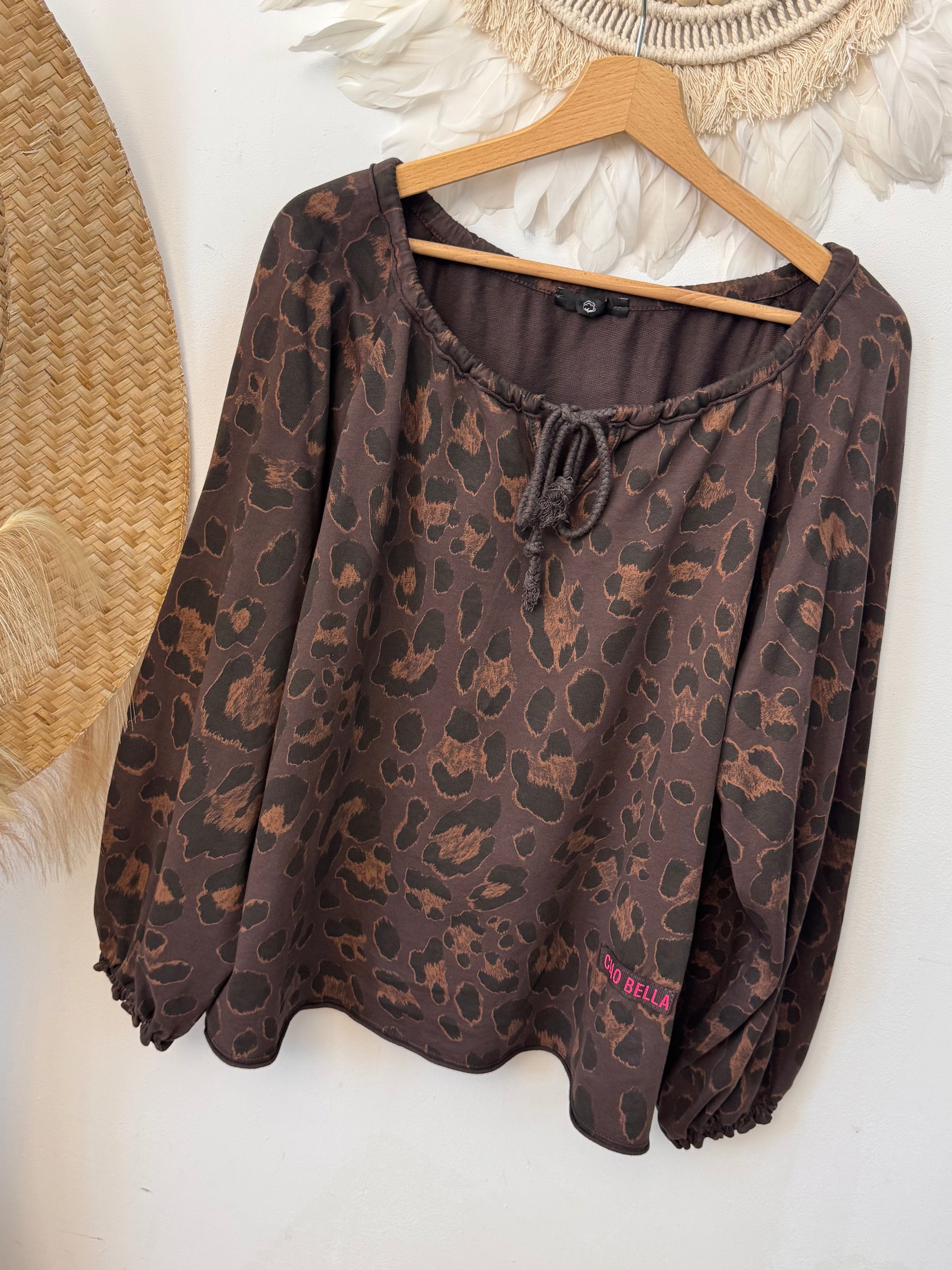 Sweat-shirt Léo marron