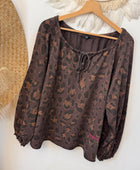 Sweat-shirt Léo marron