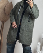 Manteau moumoute kaki