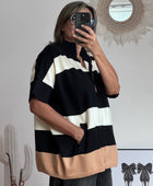 Pull Romy noir jolie forme