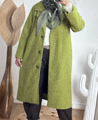 Manteau vert pistache