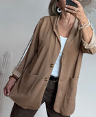 Veste casuel camel jolie forme