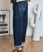 Jean ballon bleu denim