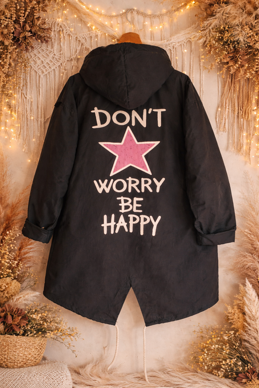 Veste coupe vent Be happy noir