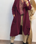 Manteau Arthur lie de vin