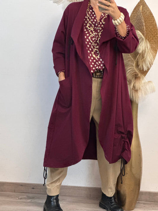 Manteau Arthur lie de vin