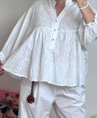 Blouse broderie blanche TU 38/48