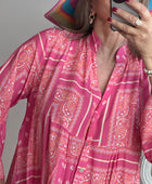Robe Léa bandana fuchsia