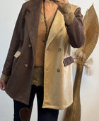 Blazer suédine bi color