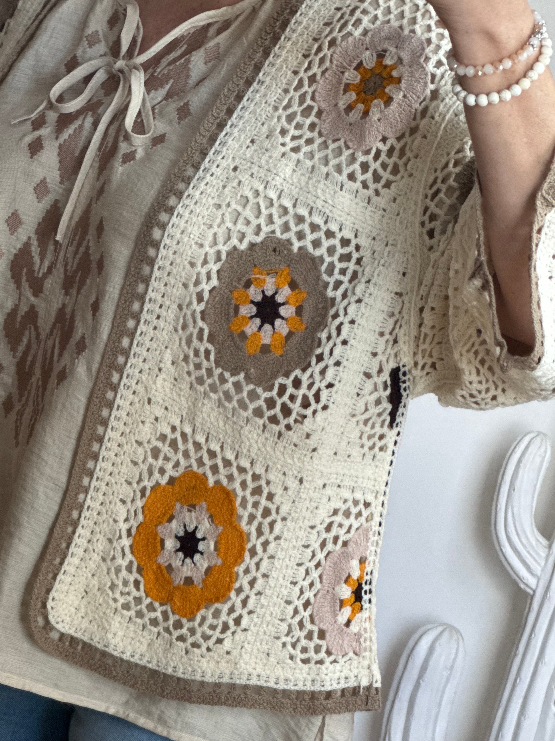 Gilet boheme crochet