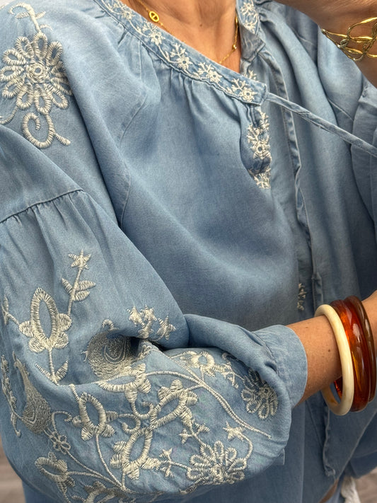 Blouse bohème broderie TU 36/46