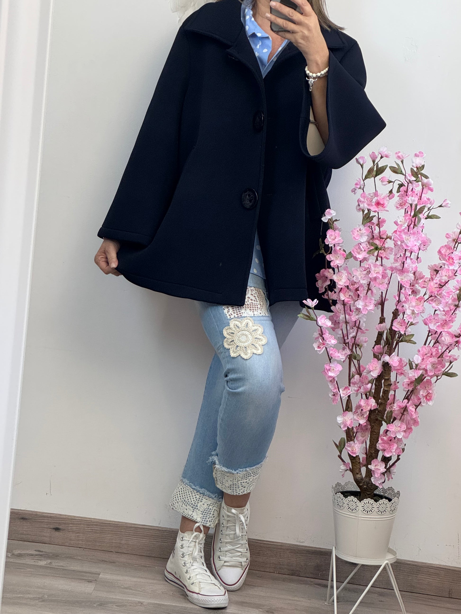 Veste évasée marine TU 42/48