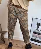 Pantalon Dakota camouflage camel