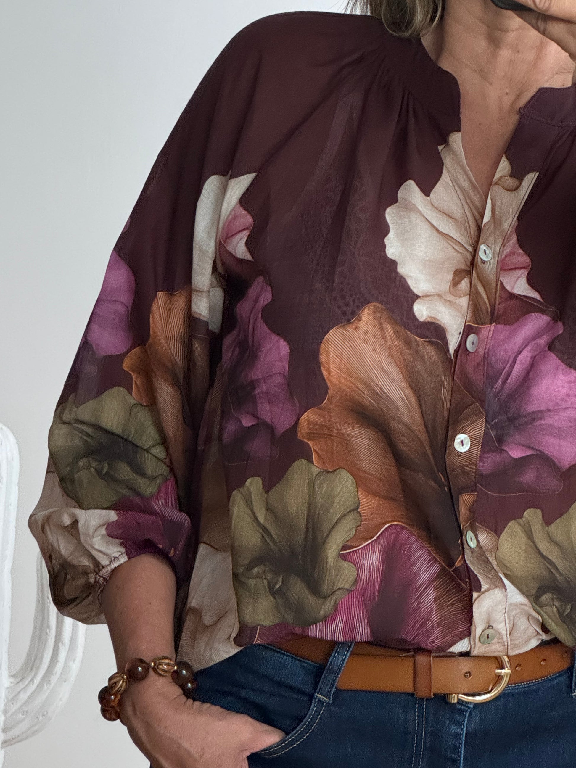 Blouse Lola lie de vin