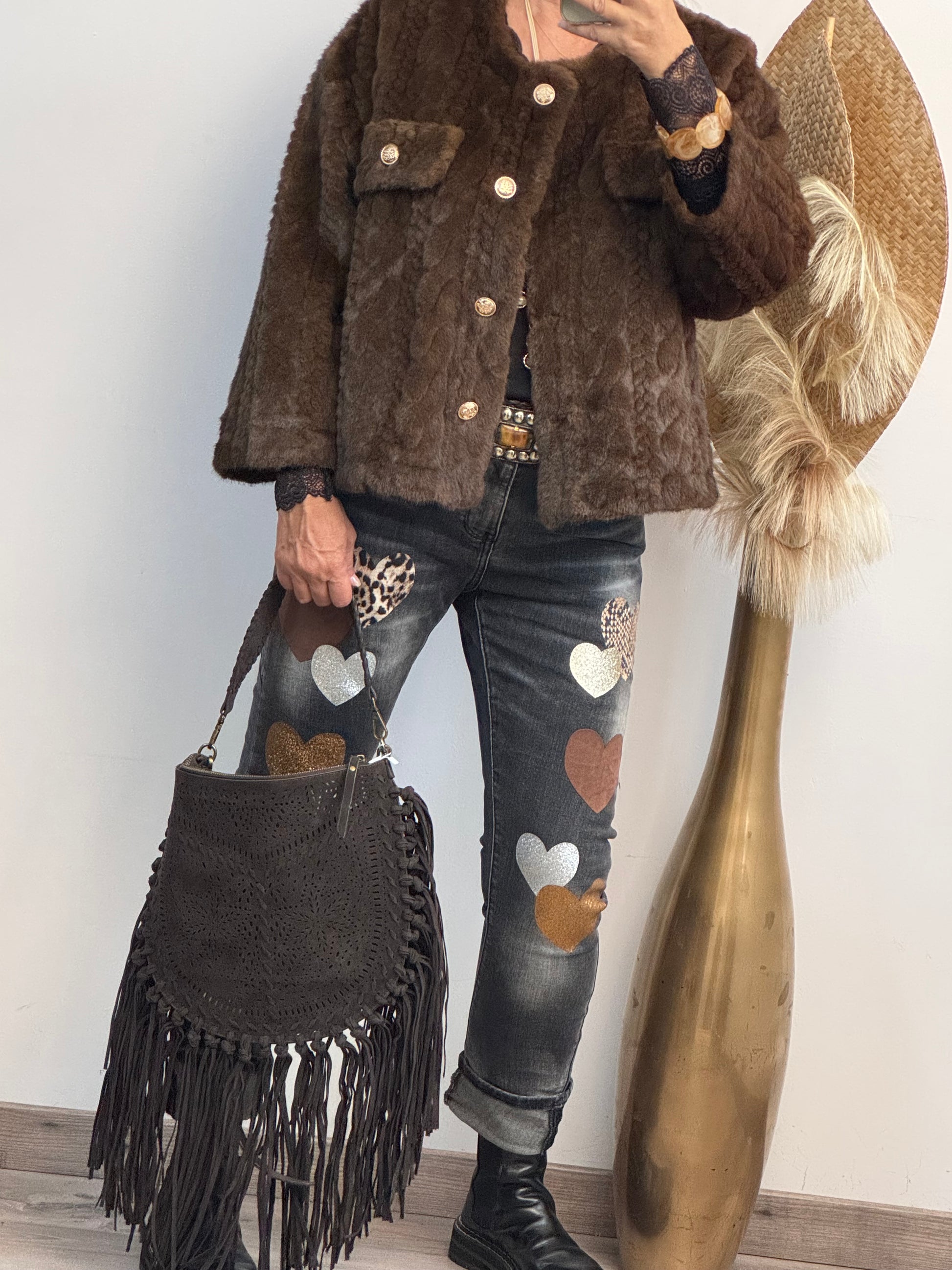 Veste fausse fourrure Coline