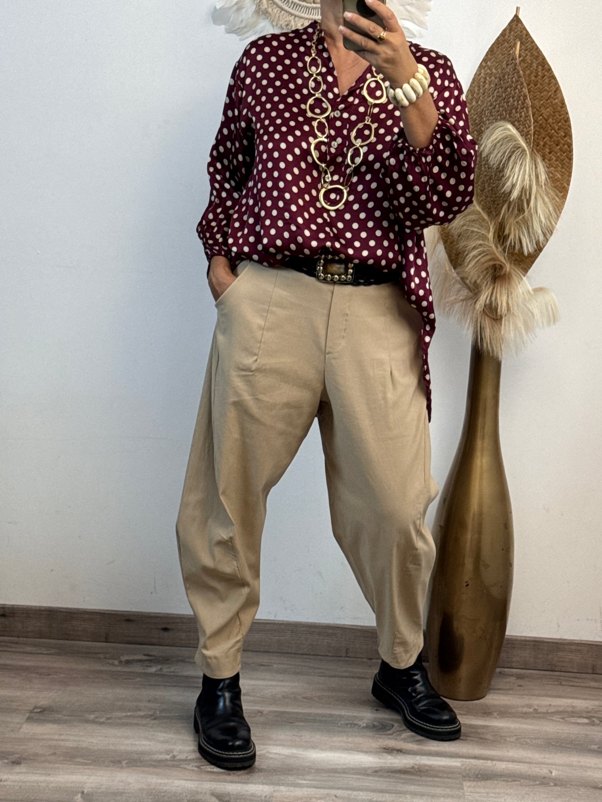 Pantalon Alex beige