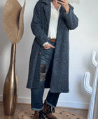 Manteau moumoute bleu