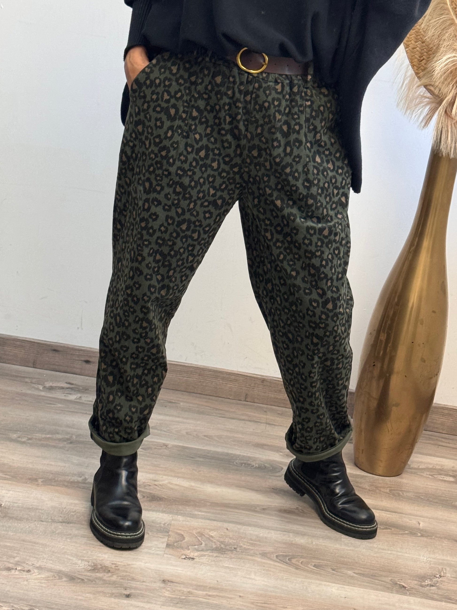 Pantalon Tiago kaki