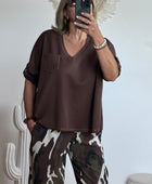 Pull marron rivets