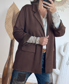 Veste blazer casuel marron TU 40/48
