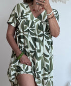 Robe short kaki