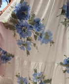 Robe longue fleurie blanche
