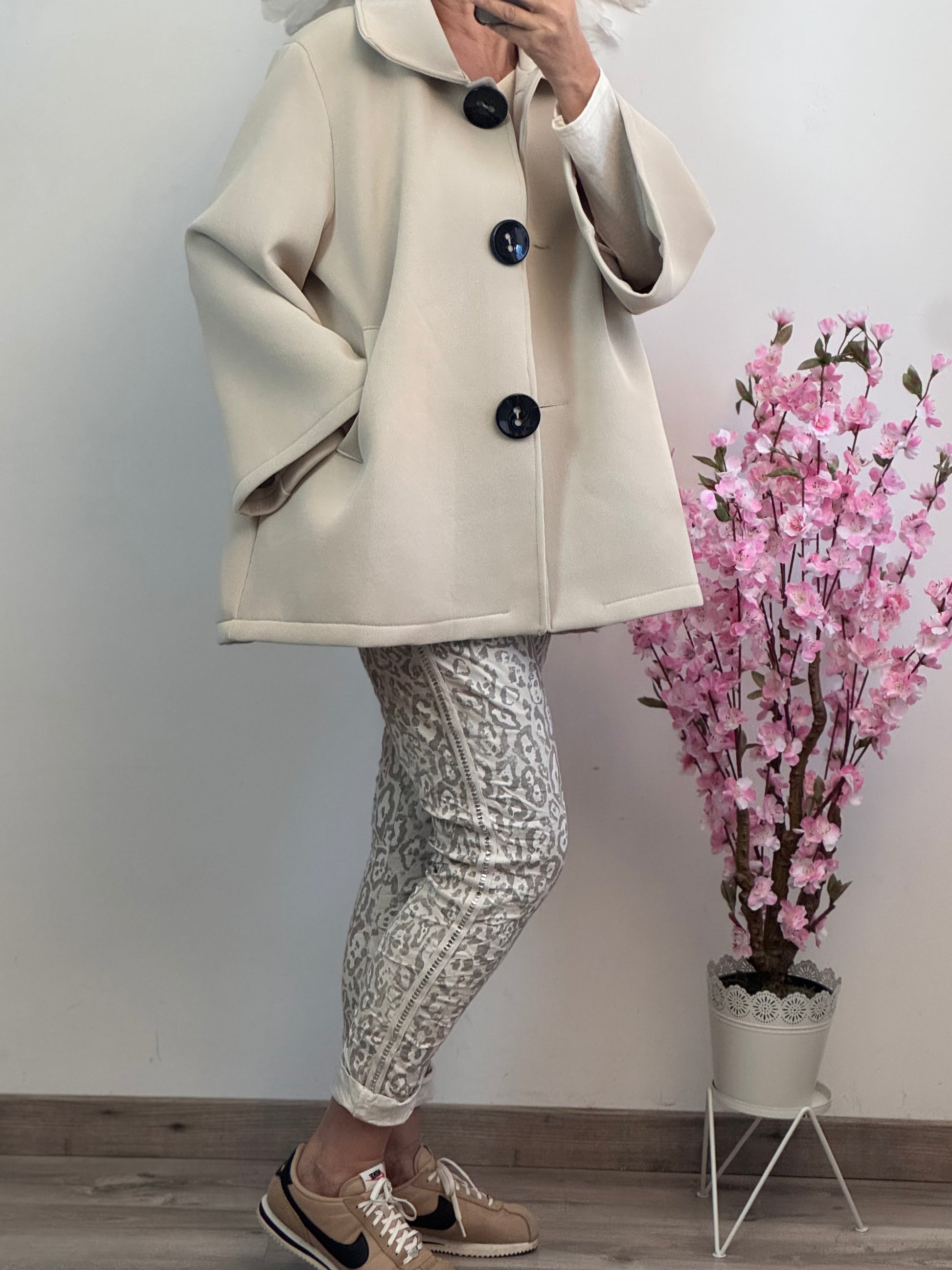 Veste évasée beige TU 42/50