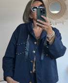 Veste casuel gold marine