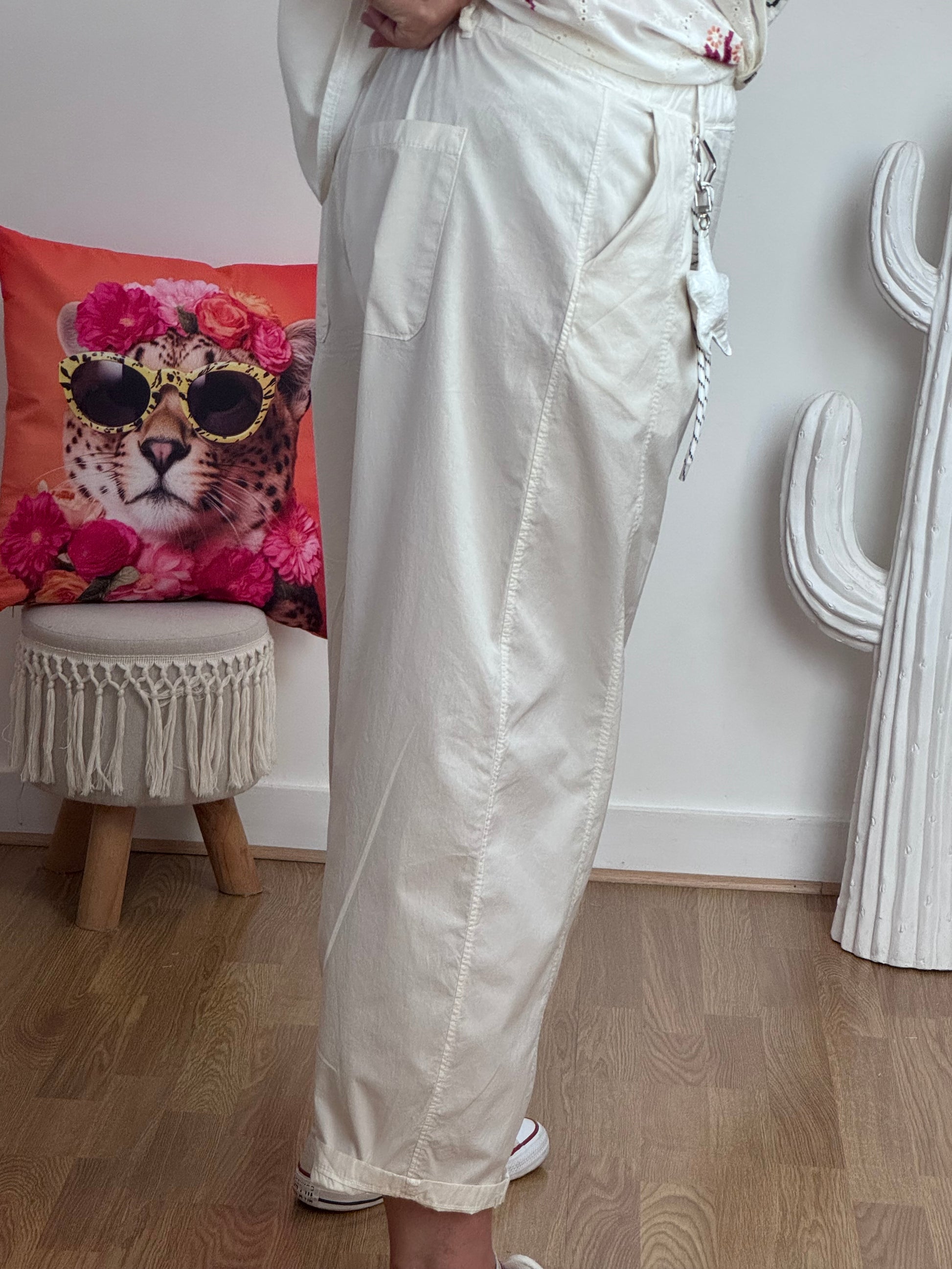 Pantalon crème balloon TU 36/42