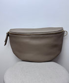 Sac banane cuir beige  + 2 sangles