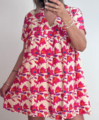 Robe shorty floral