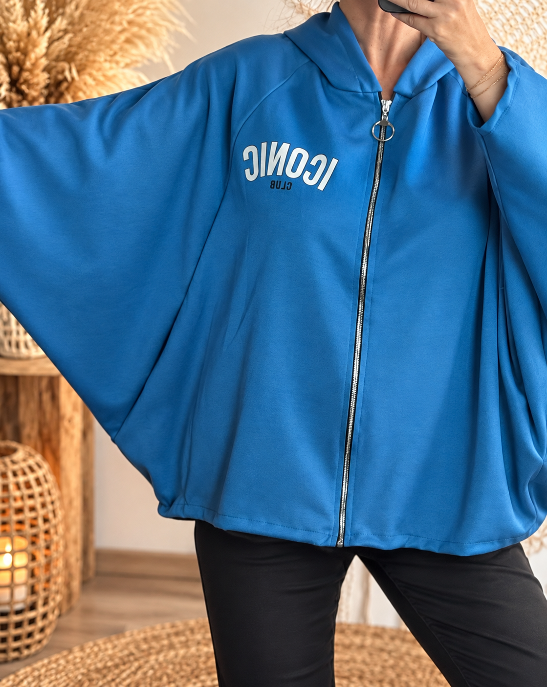Veste sweat iconic bleu TU 44/56