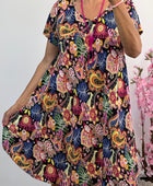 Robe arabesque multicolore