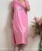 Robe teeshirt rose TU 38/46