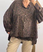 Blouse Rosalie Léo marron