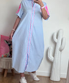 Robe rayures bleues