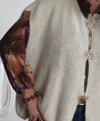 Gilet mohair beige