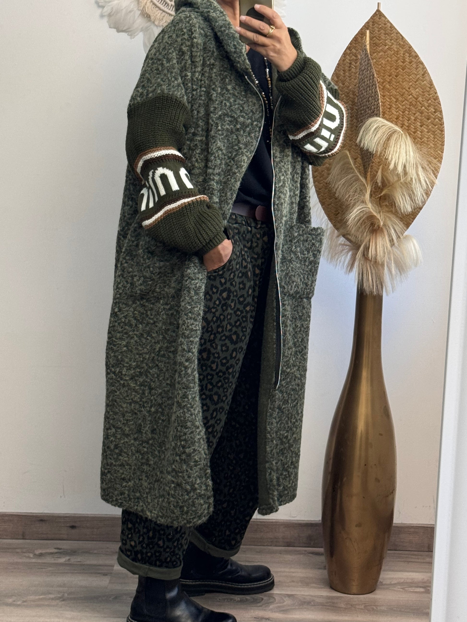 Manteau Esteban kaki